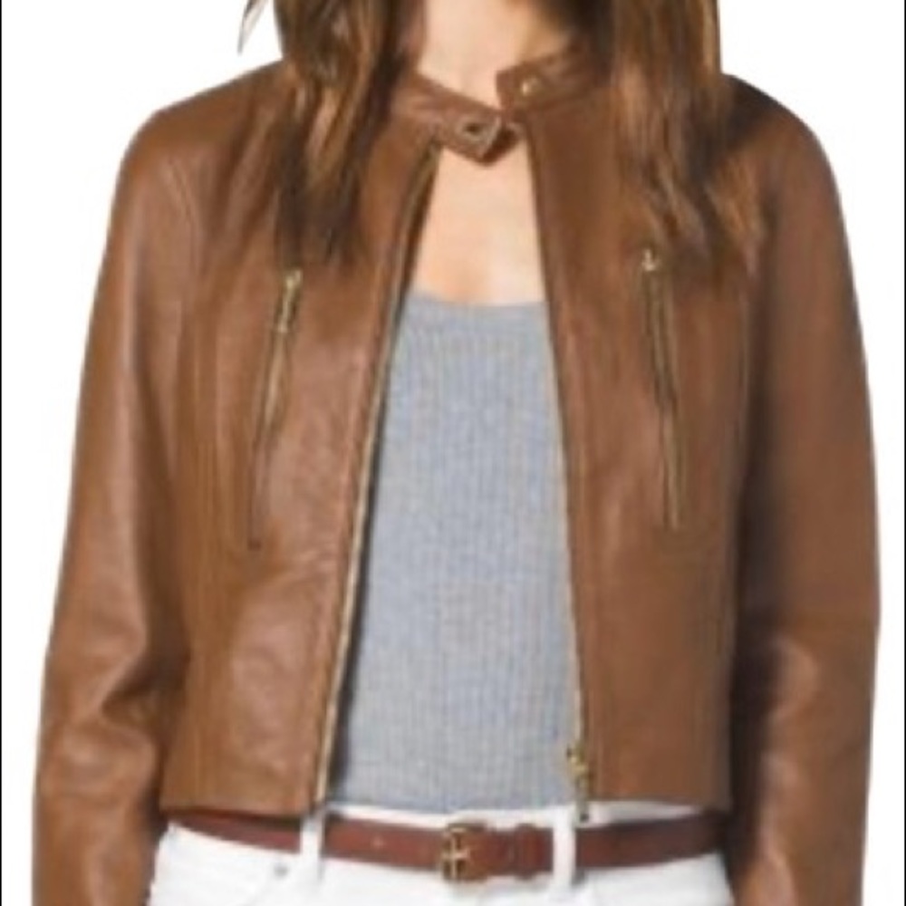 Women's leather jacket medium